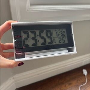 IKEA Black and White Digital Clock